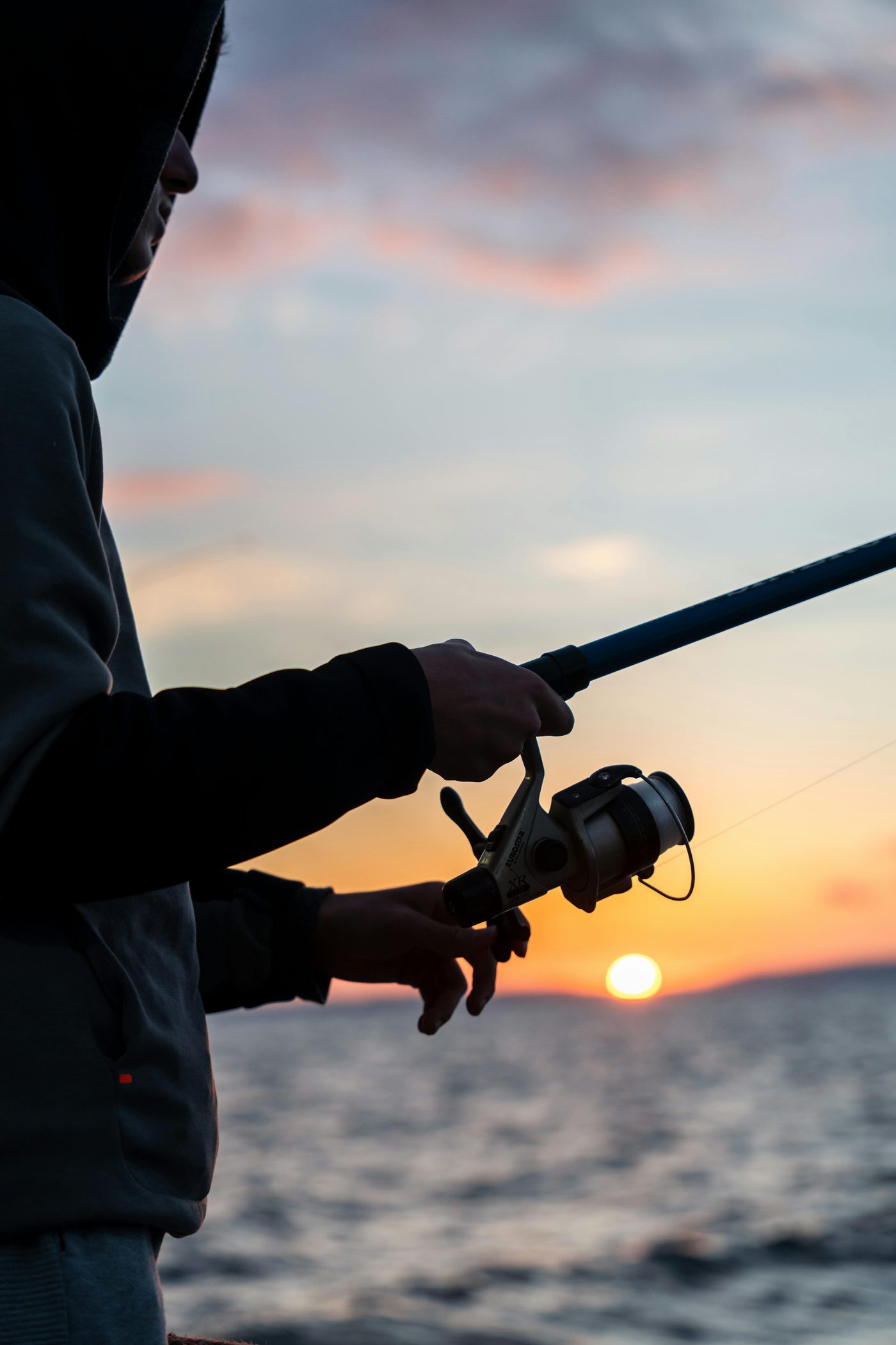 Pesca spinning al atardecer